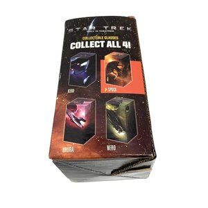 New Star Trek Collectible Glass Tumbler Spock Paramount 2008